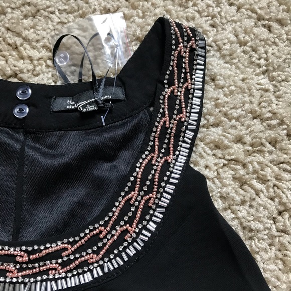 The clothing co. beaded romper black M - Picture 7 of 7